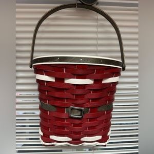 Longaberger Santa Belly wall pocket